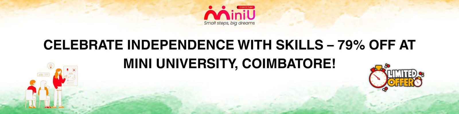 Celebrate Independence with Skills – 79% OFF at Mini University, Coimbatore!